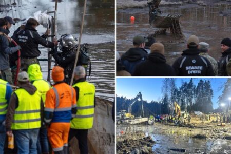 US military working to recover 70 ton vehicle from Lithuanian swamp as 4 Army soldiers remain missing
