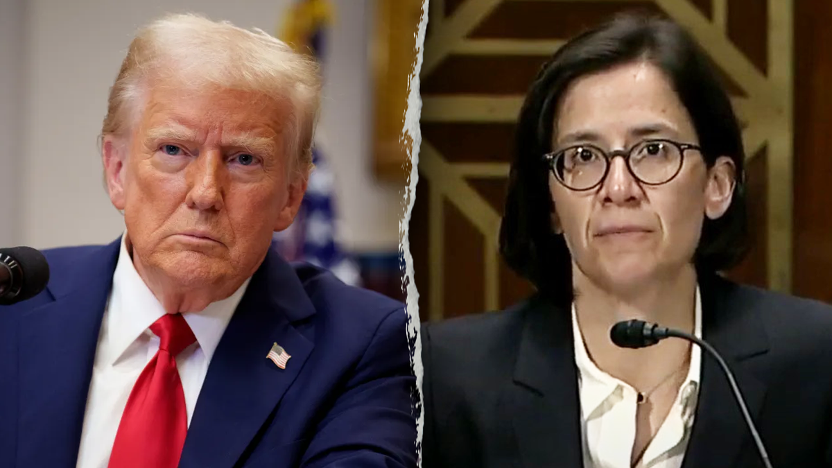 Trump and Judge Ana Reyes featured in a split image