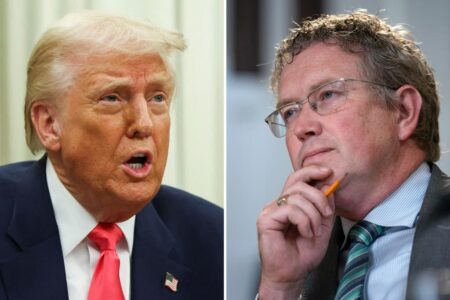 Trump says GOP Rep. Thomas Massie ‘SHOULD BE PRIMARIED’ for opposing measure to avert government shutdown