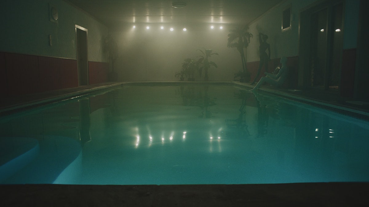 A close-up of the Fox Hollow Farm pool