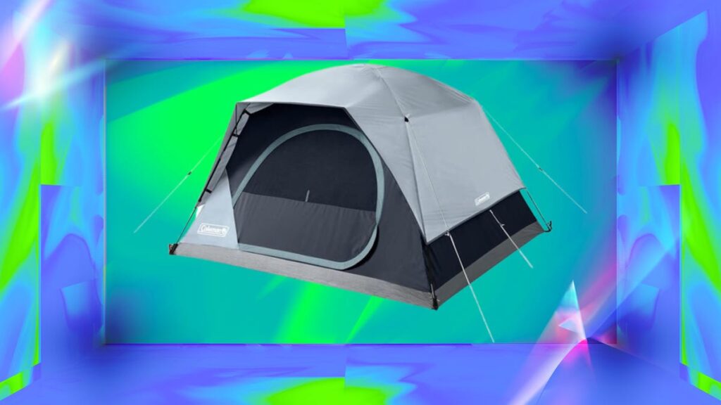 Elevate Your Camping Trip with a Coleman Skydome Tent with LED Lights and Tech Ports for Just $100