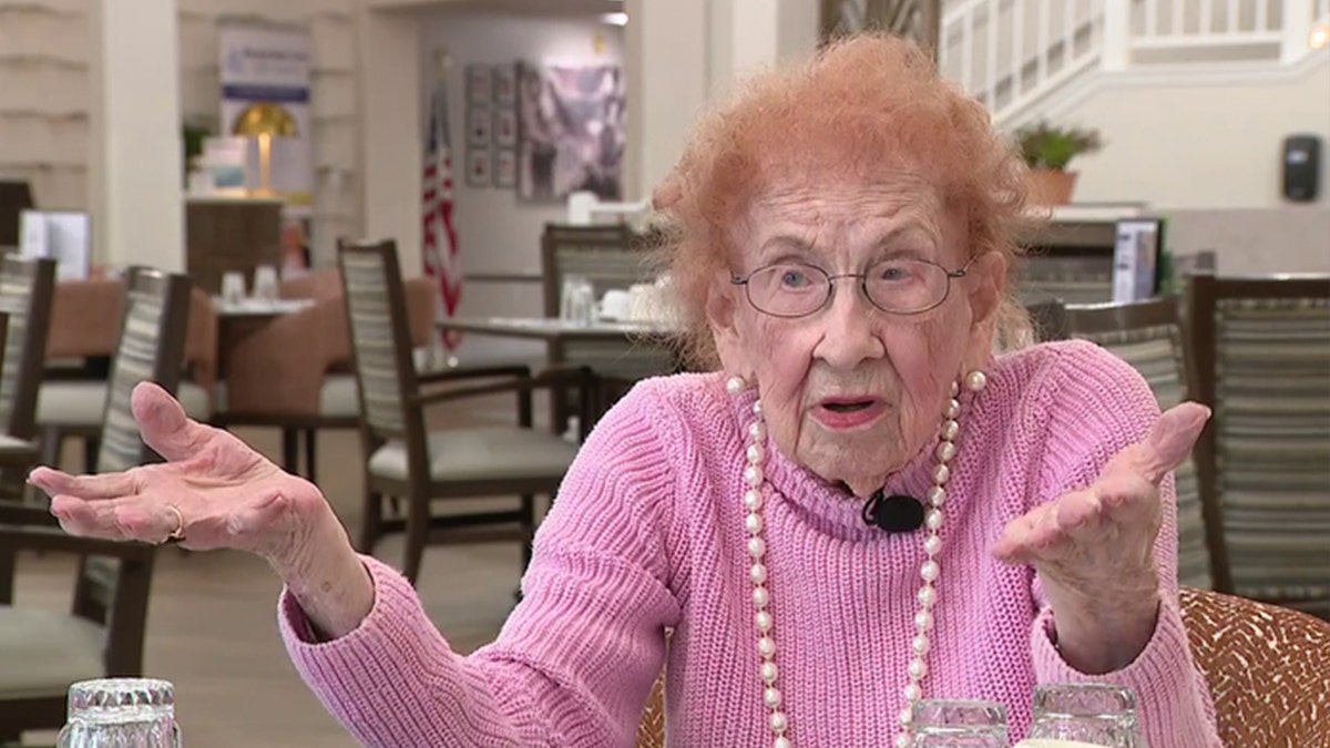 Flight passenger, age 106, says she's questioned about her age before flying to Florida.