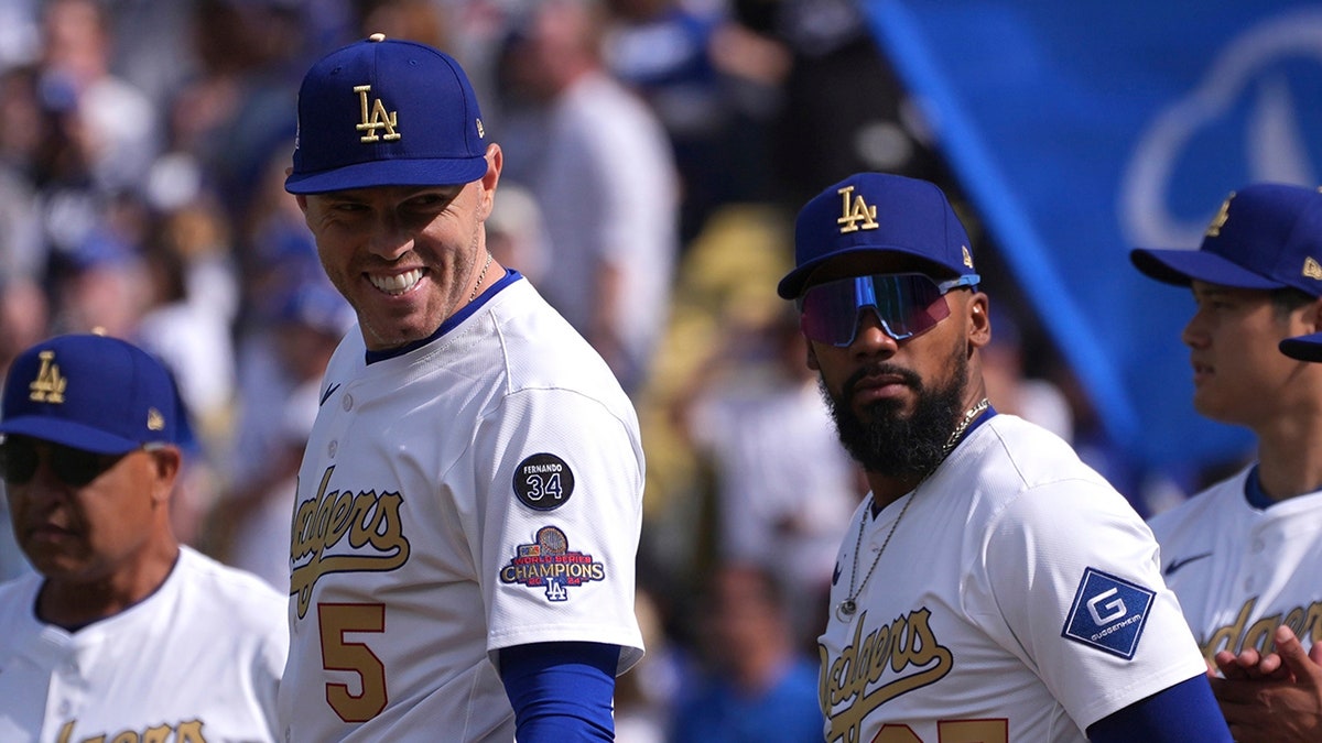 Freddie Freeman smiles