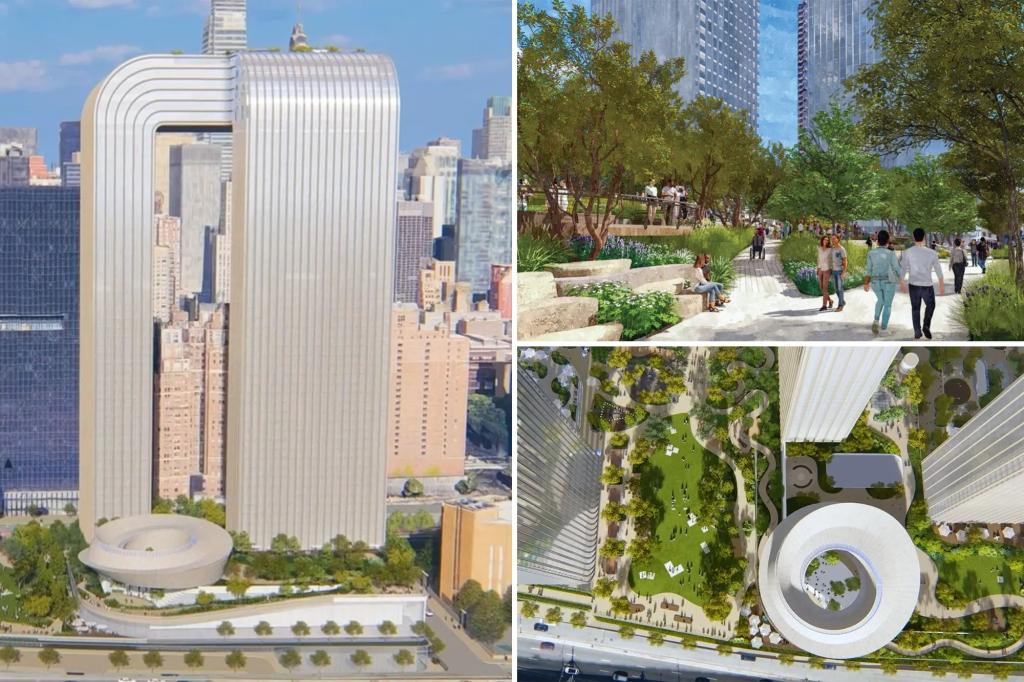 Peek inside the plan for an NYC park that would reshape Midtown waterfront