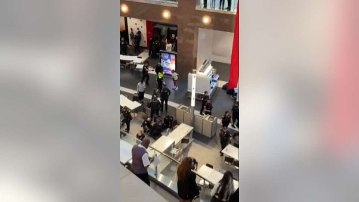 Police responding to fights in mall food court