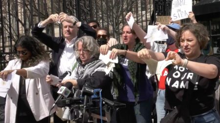 Columbia grads shred diplomas over Mahmoud Khalil arrest: 'We are enraged'