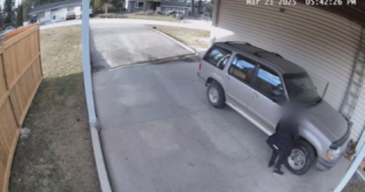 Salesperson caught urinating on vehicle parked at Salmon Arm, B.C. home