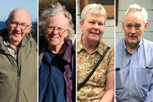 Don Patterson, Gail Patterson, Heather Wilkinson and Ian Wilkinson were poisoned by a mushroom meal.