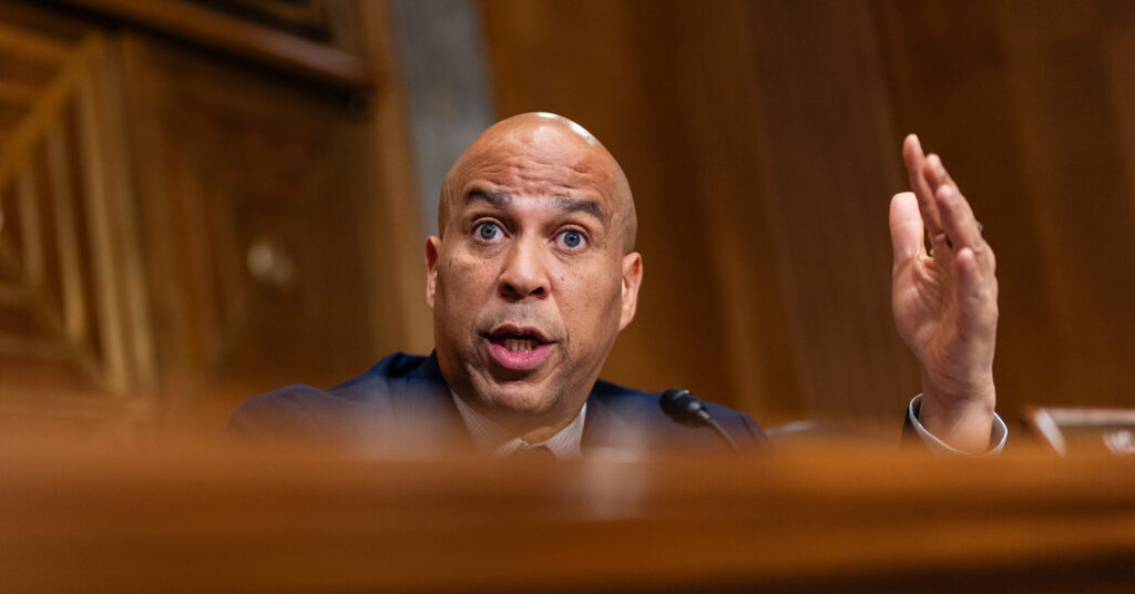 Cory Booker’s Speech Slamming Trump Approaches Senate Record