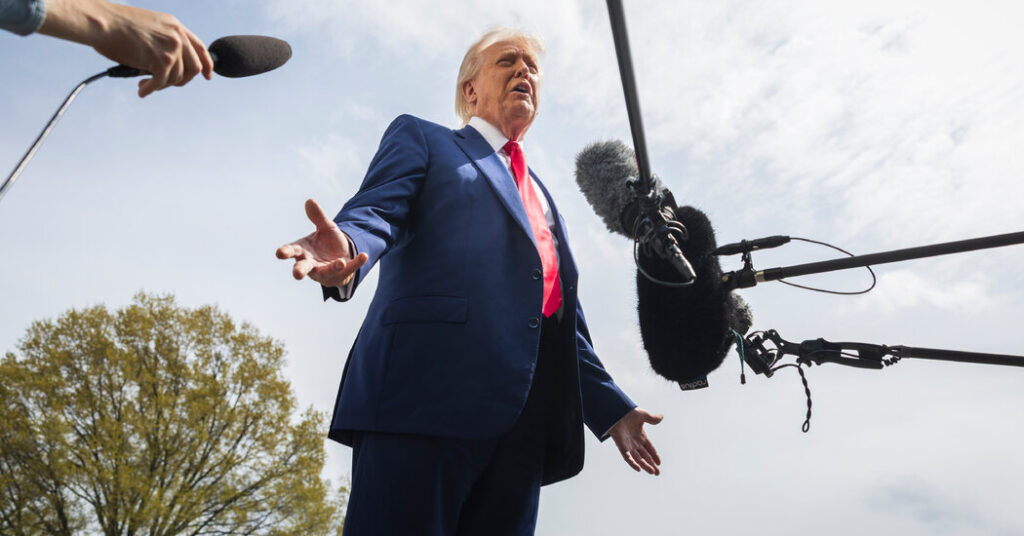 Trump Is Defiant as Tariff Moves Roil Markets a Second Day