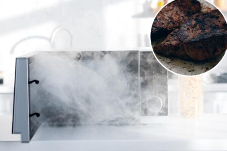 Man caused ‘mini explosion’ after cooking raw steak inside microwave at work: ‘Smells like burned meat and despair’