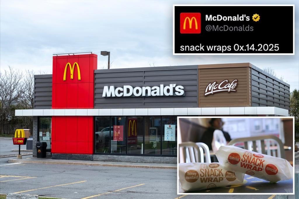 McDonald’s teases return of snack wraps with cryptic social media post