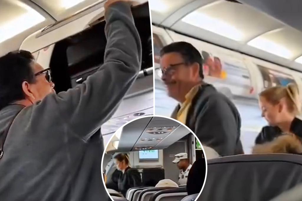 Rude couple ousted from plane after barging over flight crew and violating other passengers’ bags