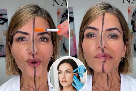 Doctor injects Botox into only one side of her own face — revealing an unexpected, scary contrast