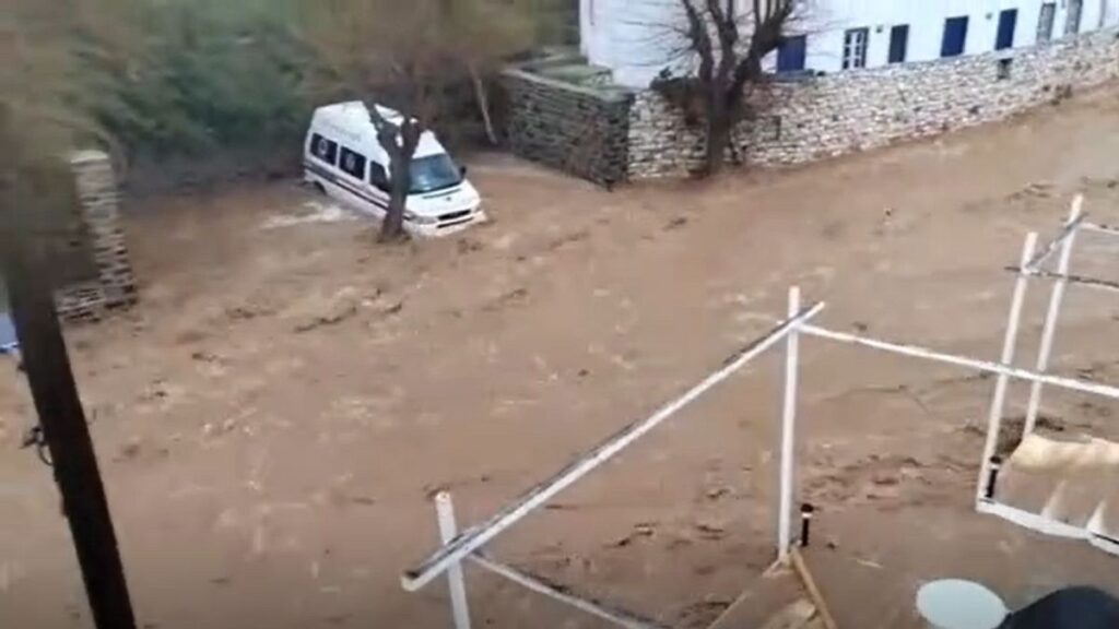 Severe storms cause destruction on Greek islands of Mykonos and Paros
