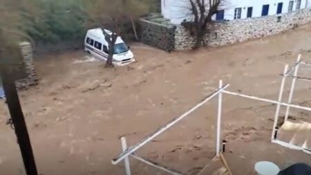 Severe storms cause destruction on Greek islands of Mykonos and Paros