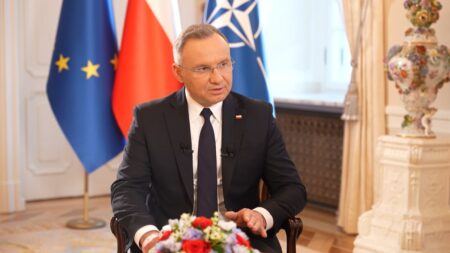 NATO must show strength, but only US can halt Putin, Duda says