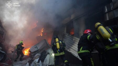 Russian air strikes kill 1 in Kyiv as Zelenskyy demands more pressure on Putin
