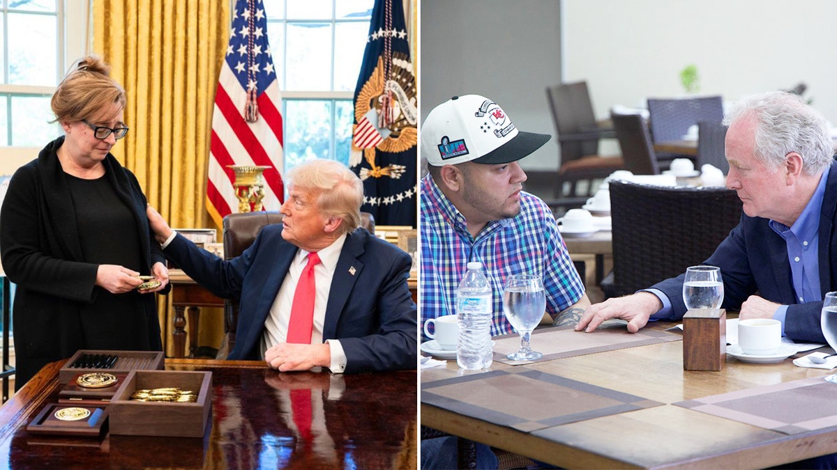 Trump, Patty Morin, Van Hollen