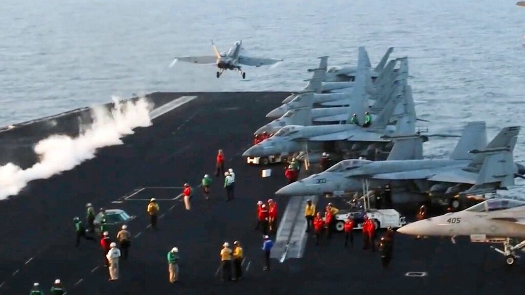 $70M Navy F-18 fighter jet falls into Red Sea off the USS Harry S Truman