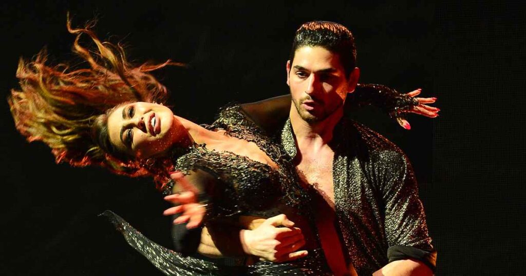 Alan Bersten and Emma Slater Wrap ‘Dancing With the Stars’ Tour With Sizzling Stage Kiss
