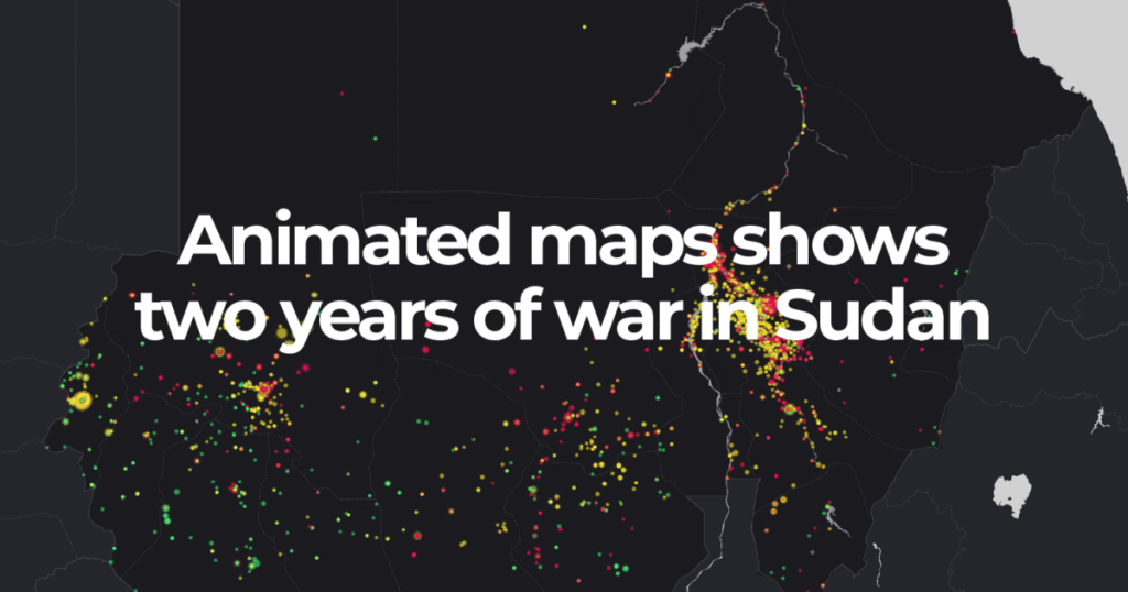 Animated maps show two years of war in Sudan