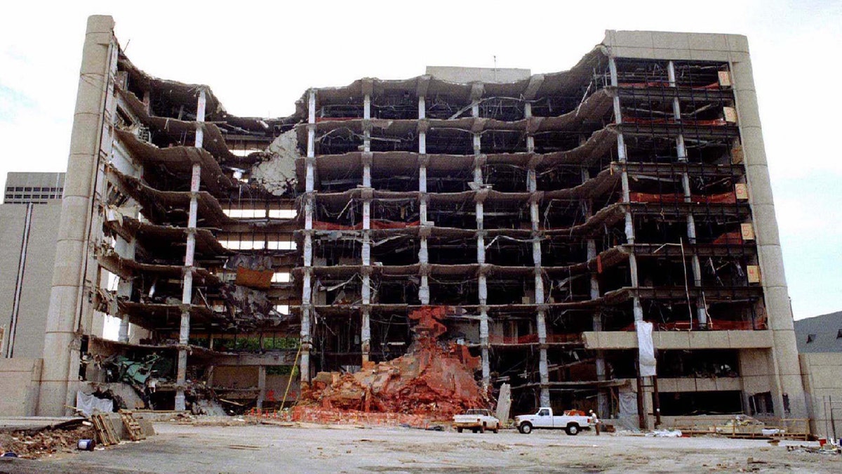 Alfred P. Murrah Federal Building after the Oklahoma City bombing