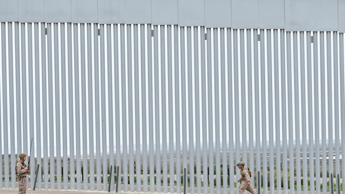 Border wall in California