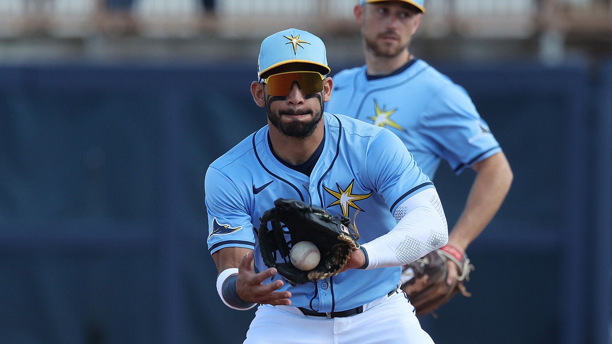 Jose Caballero in infield