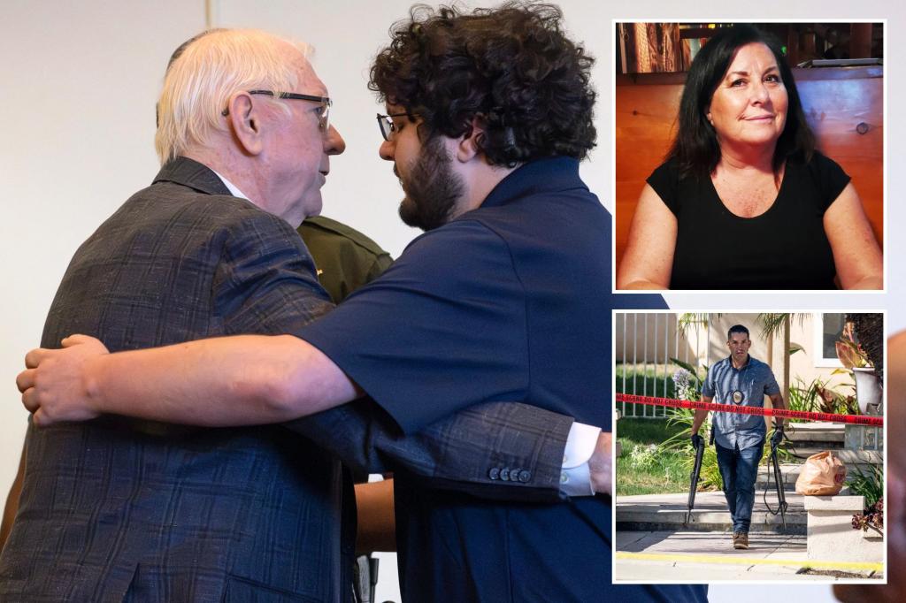 California judge Jeffrey Ferguson hugs son as he’s convicted of murdering his wife during argument