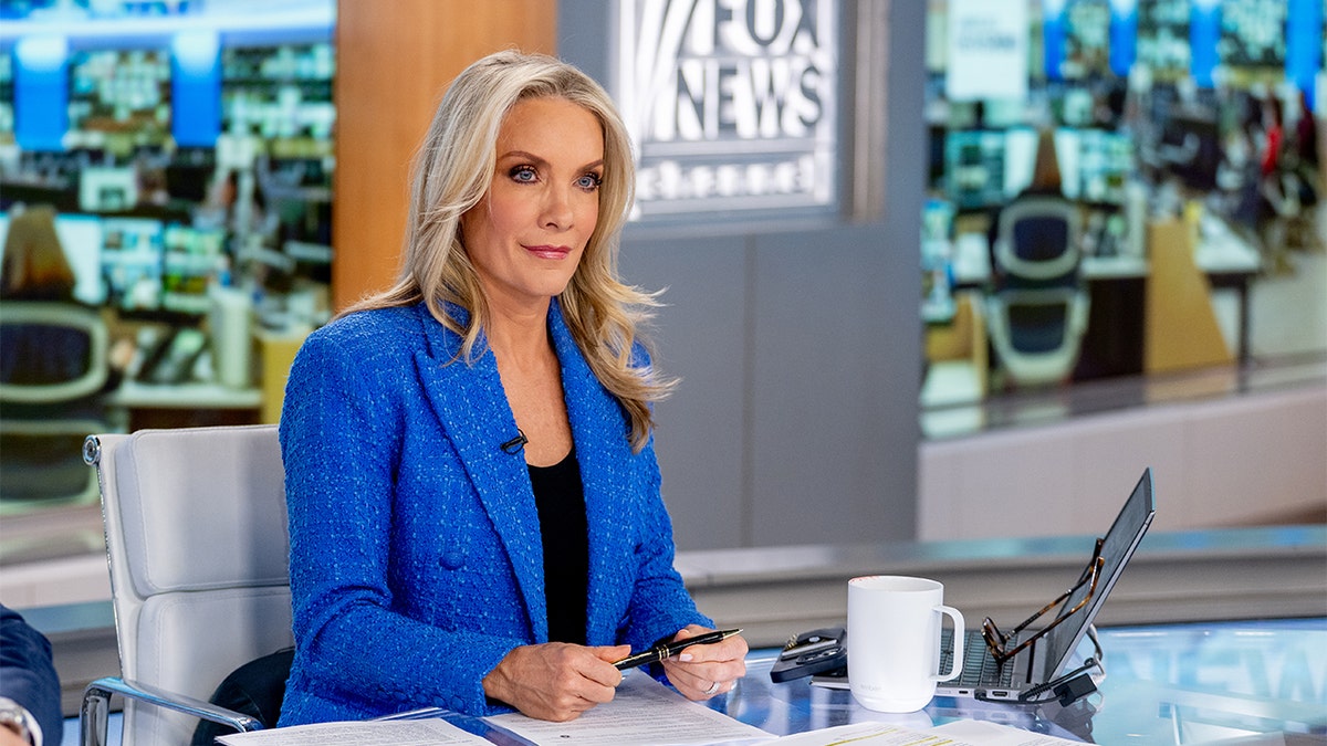 Dana Perino giving a news segment.