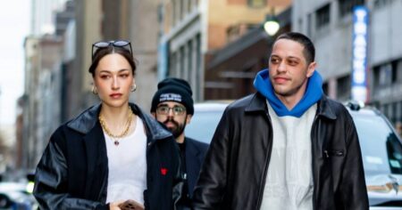 Pete Davidson and Girlfriend Elsie Hewitt Enjoy Courtside Date Night at Knicks Game