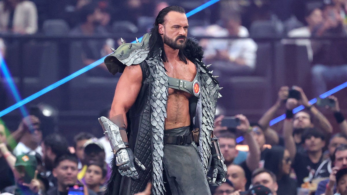 Drew McIntyre glares