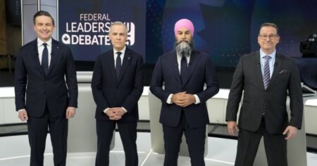 Canada election race tightens but Liberals still ahead in final week: poll