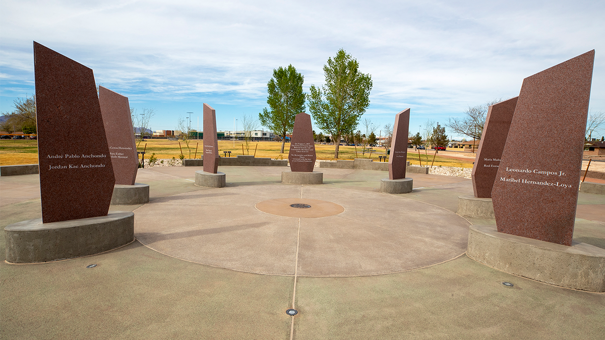 A memorial to honor the victims of the 2019 Walmart mass shooting.