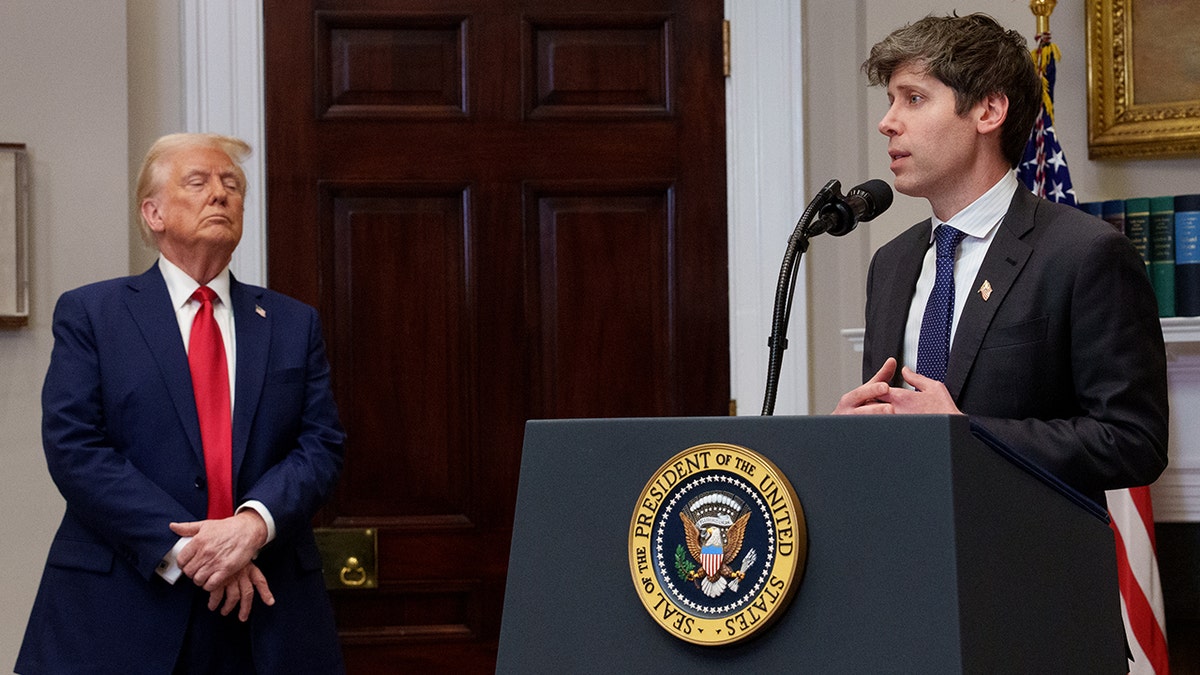 OpenAI CEO Sam Altman and President Donald Trump