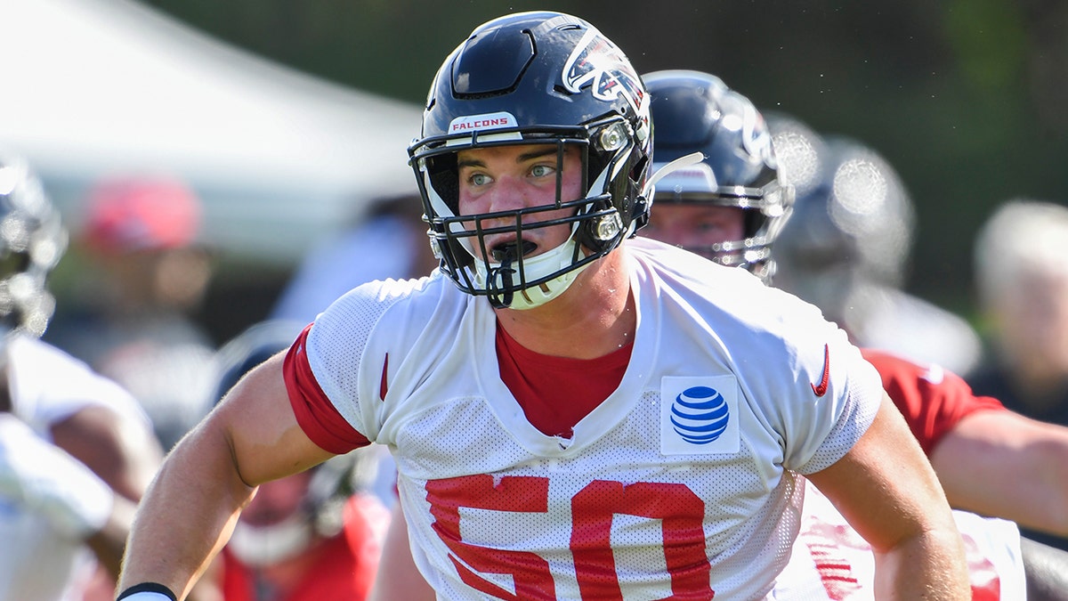 John Cominsky with the Falcons