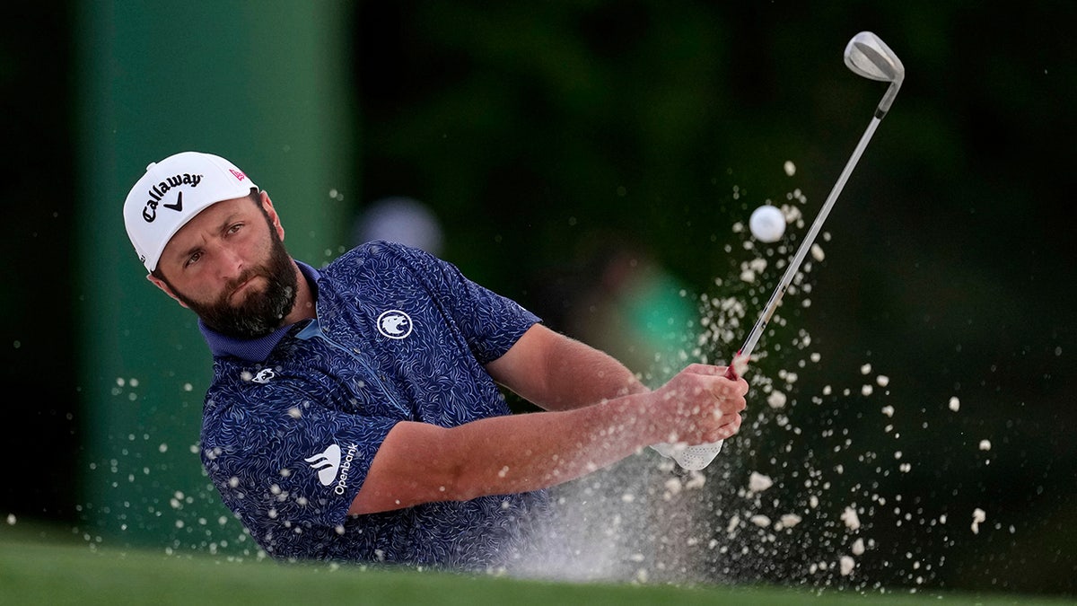 Jon Rahm in the bunker