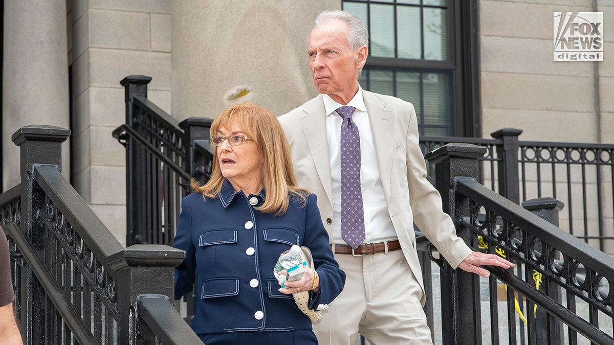 Karen Read's mom and dad leave court at the end of the first week of her retrial for the murder of boyfriend, John O'Keefe