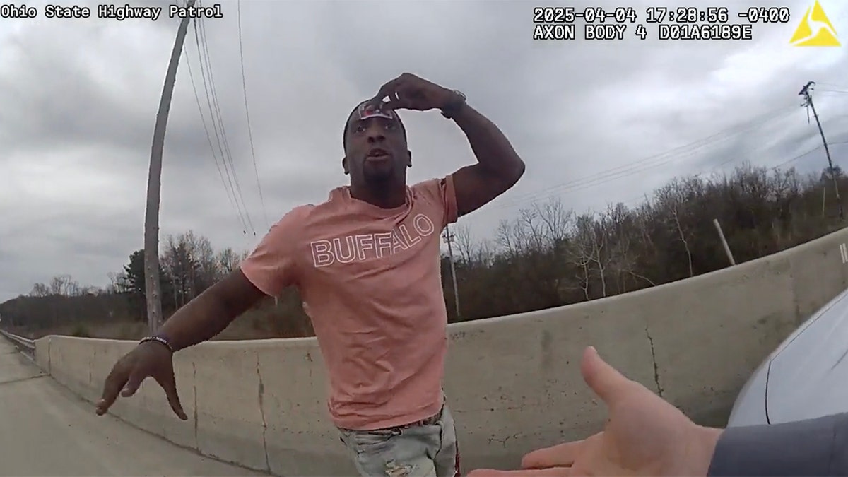 Deshawn Leeth during a traffic stop
