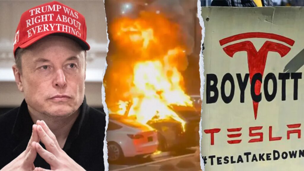 Number of Tesla attacks soars past 50 as violence targeting Musk's company escalates