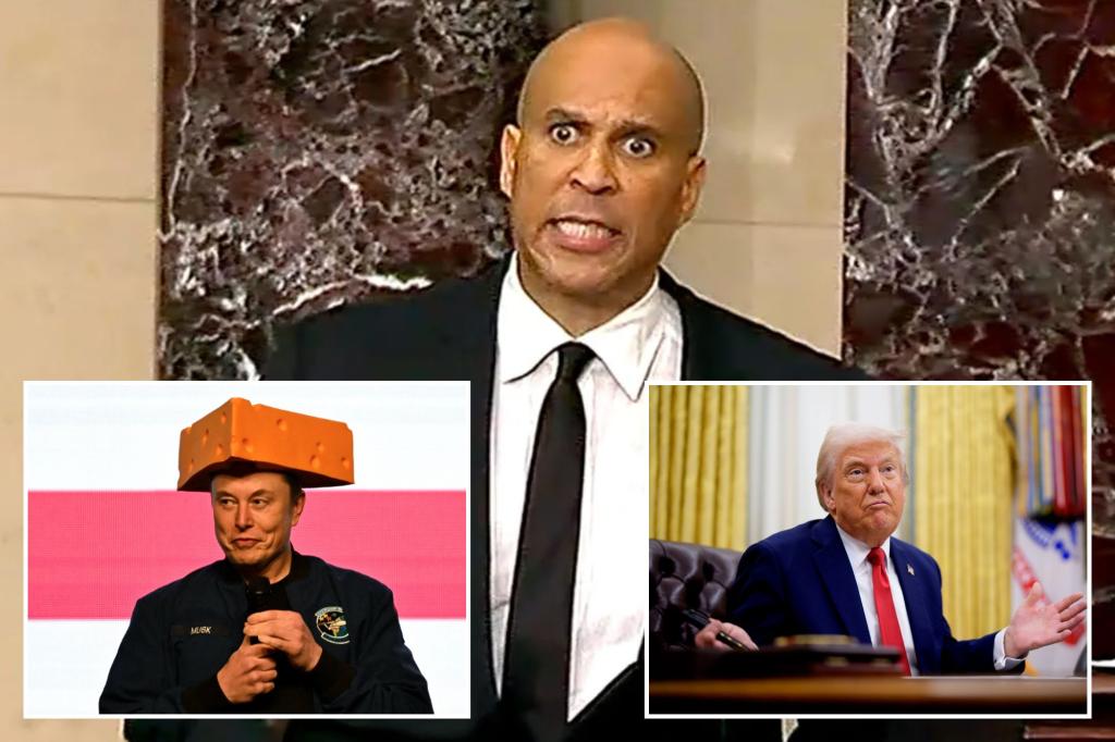 Sen. Cory Booker’s marathon ‘filibuster’ against Trump agenda goes on and on and …