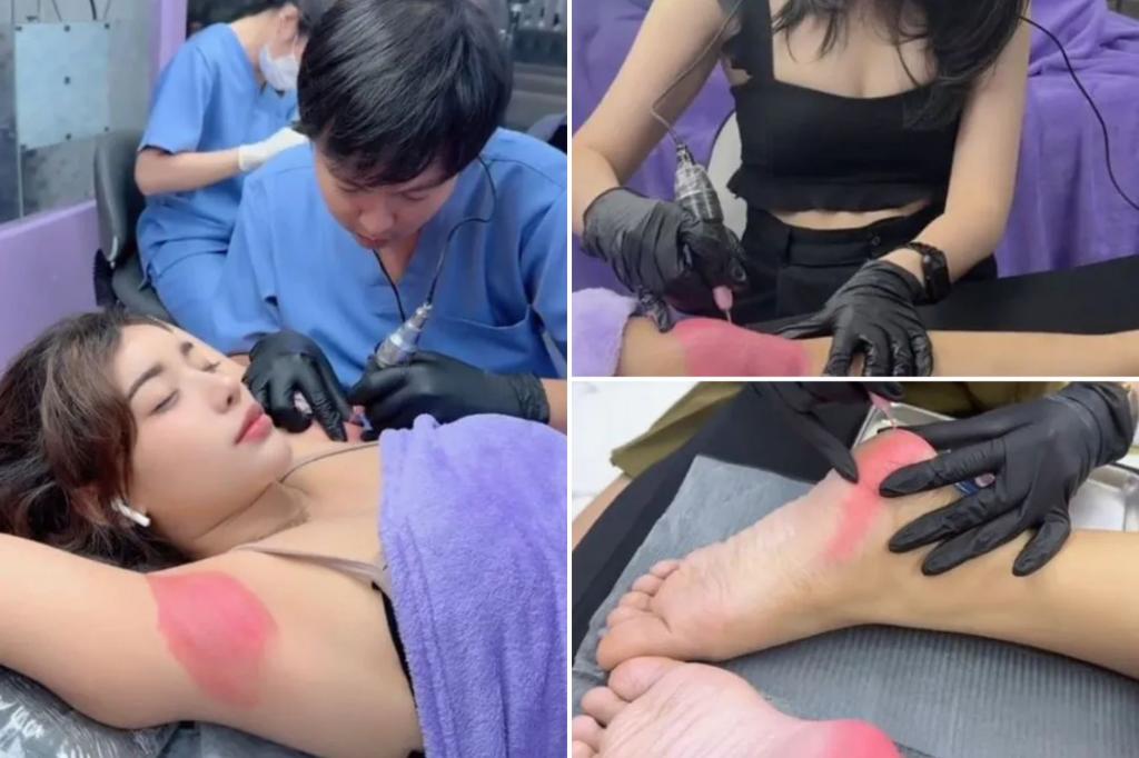 Latest anti-aging obsession is getting inked with pink tattoos on these bizarre places