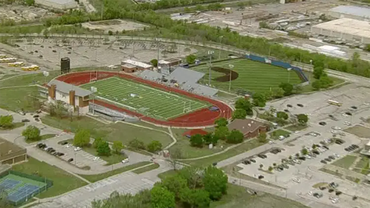 Overhead shot of track