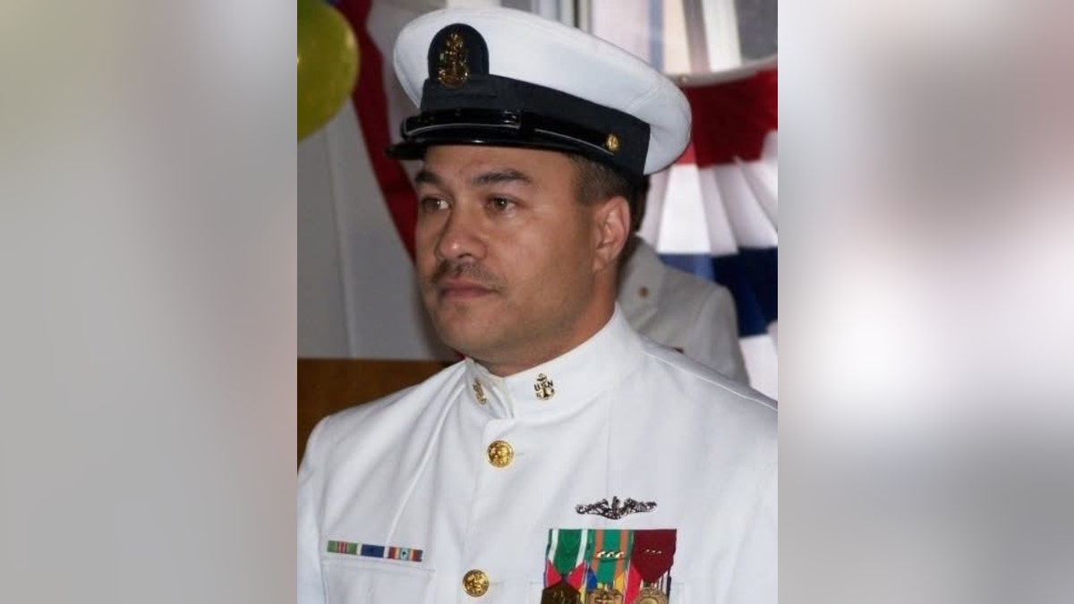 Paul Akeo in a Navy uniform