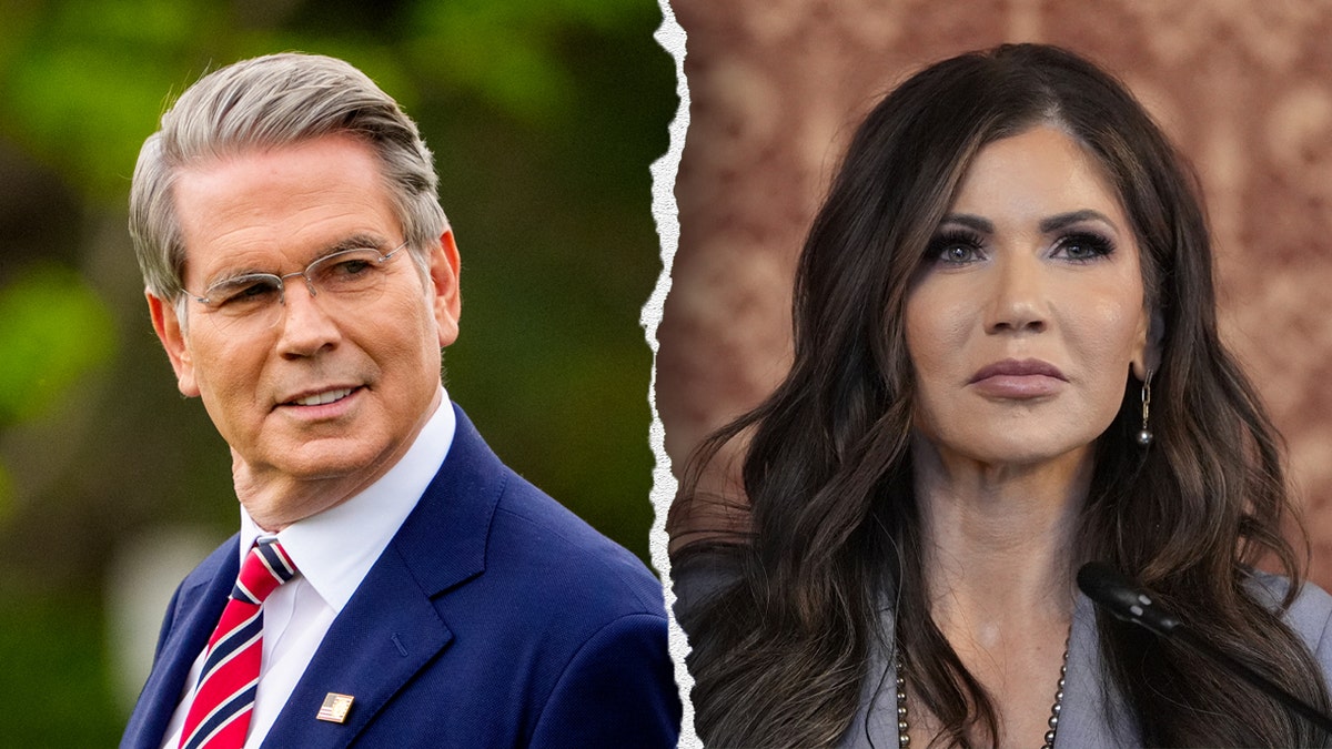 Treasury Secretary Scott Kenneth Homer Bessent and DHS Secretary Kristi Noem