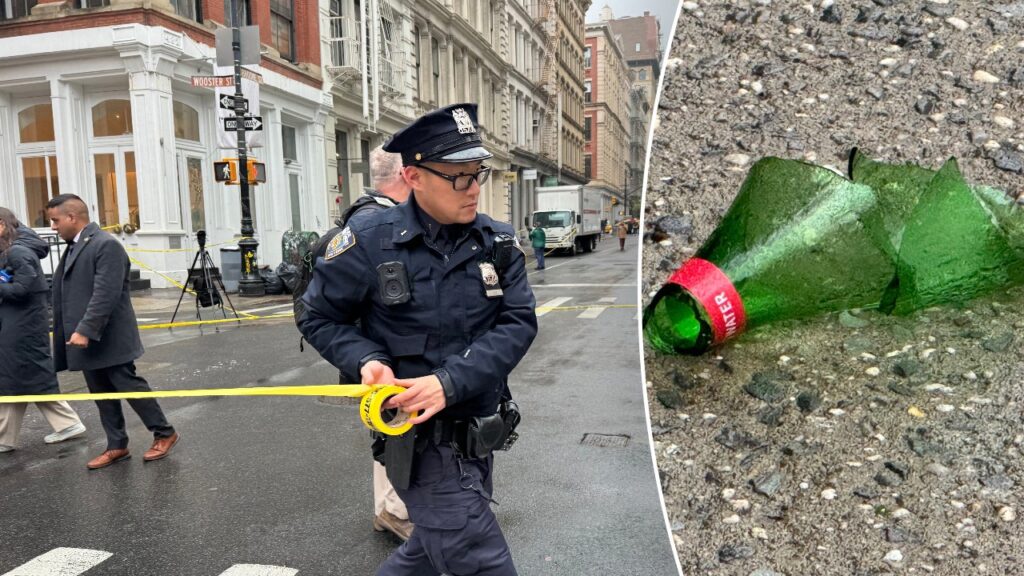 Young NYC woman stabbed in neck with glass shard while strolling around ritzy shopping hub