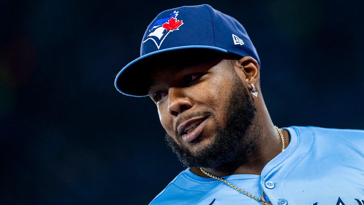 Vlad Jr looks on