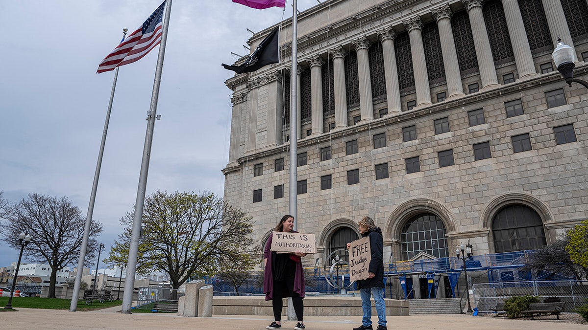 Protesters outside of Milwaukee courthouse