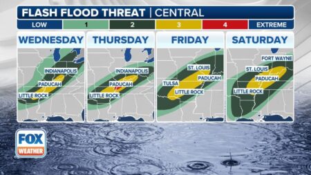 Historic flash flooding warnings loom over the South as deluge of rainfall, thunderstorms expected